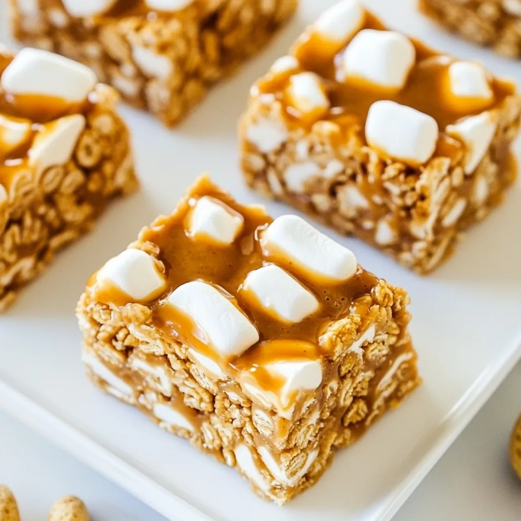 No Bake Peanut Butter Cereal Bars