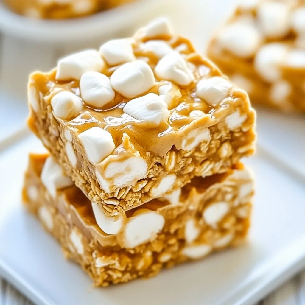 No Bake Peanut Butter Cereal Bars