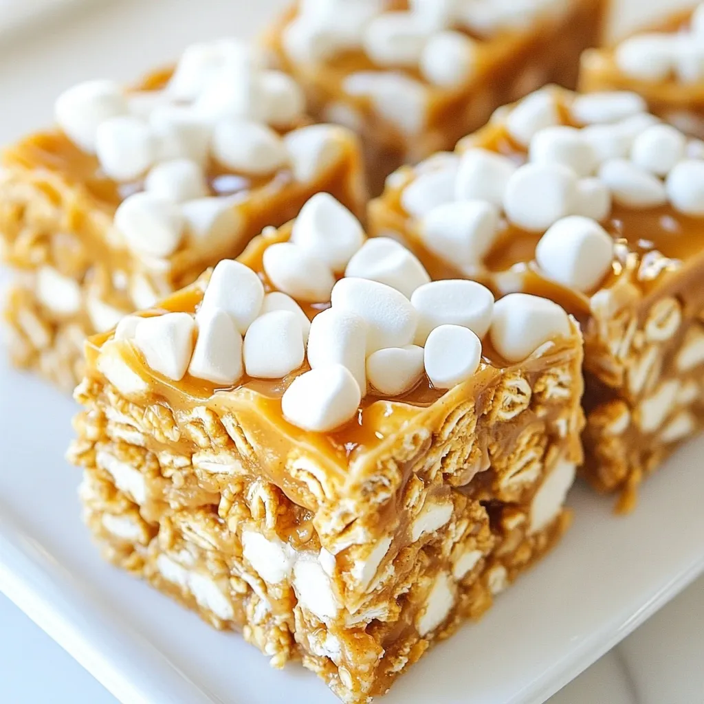 No Bake Peanut Butter Cereal Bars