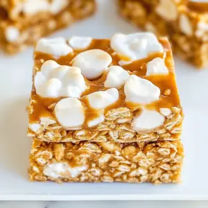 No Bake Peanut Butter Cereal Bars