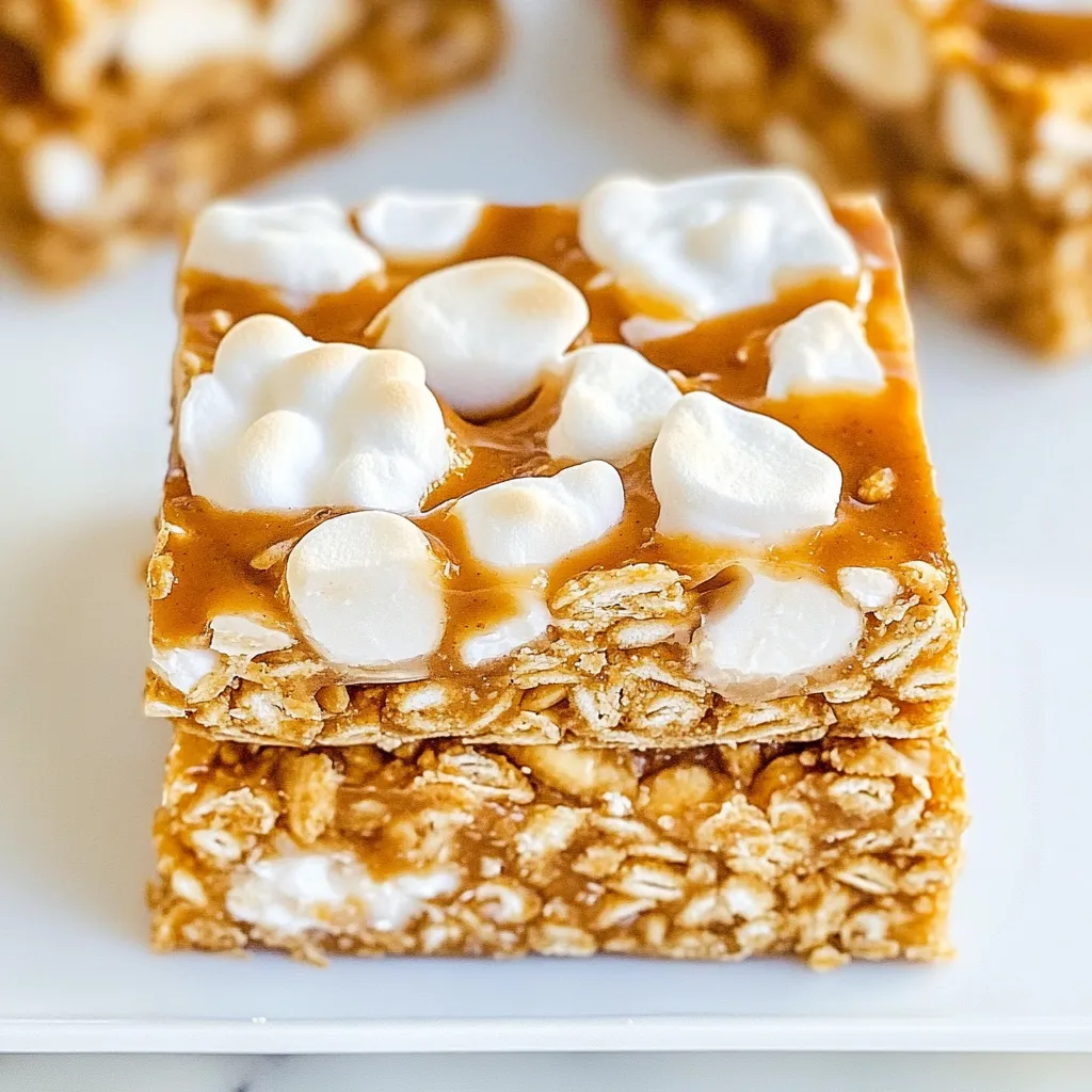 No Bake Peanut Butter Cereal Bars