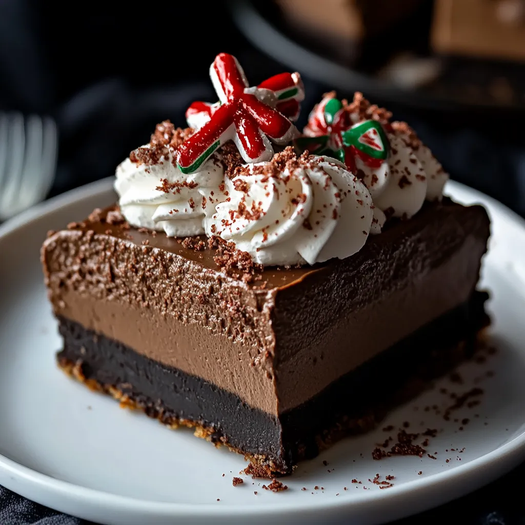 No Bake Peppermint Mocha Cheesecake