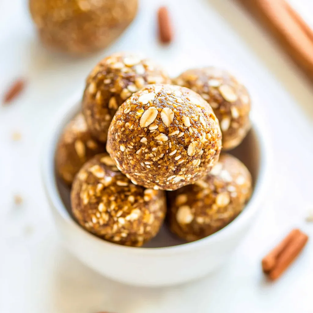 No Bake Pumpkin Energy Balls
