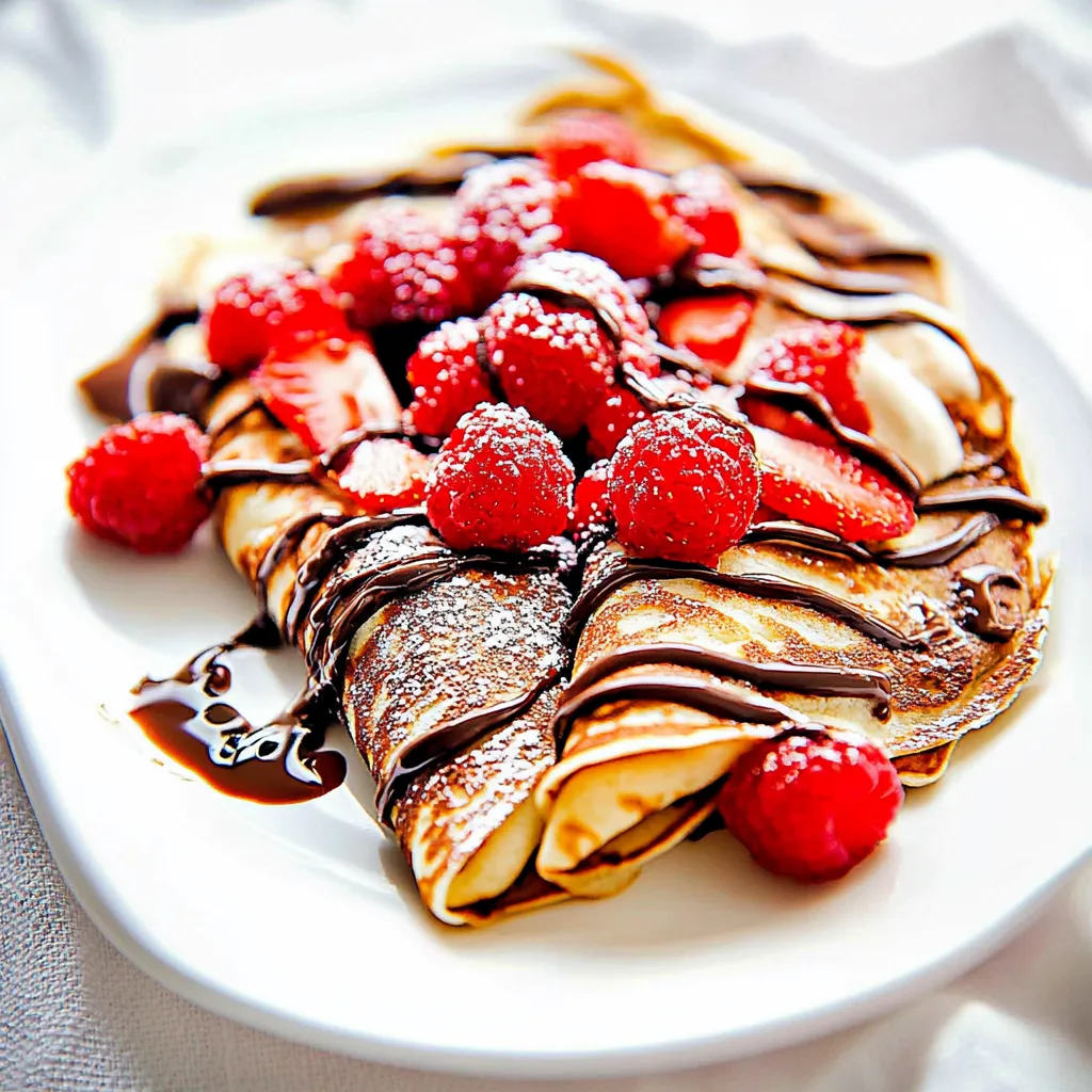 Nutella Berry Crepes