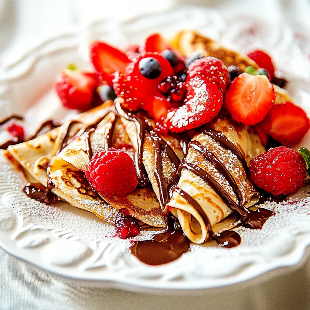 Nutella Berry Crepes