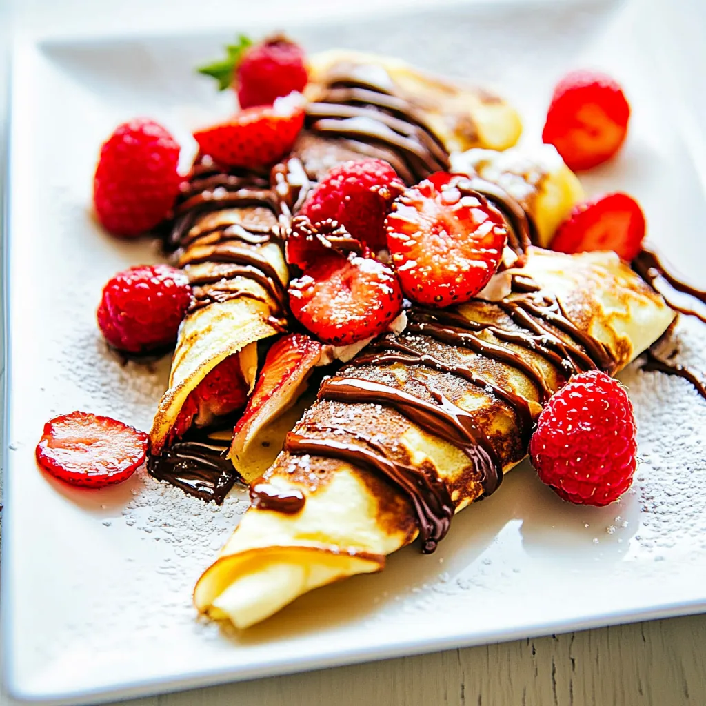 Nutella Berry Crepes