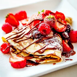 Nutella Berry Crepes