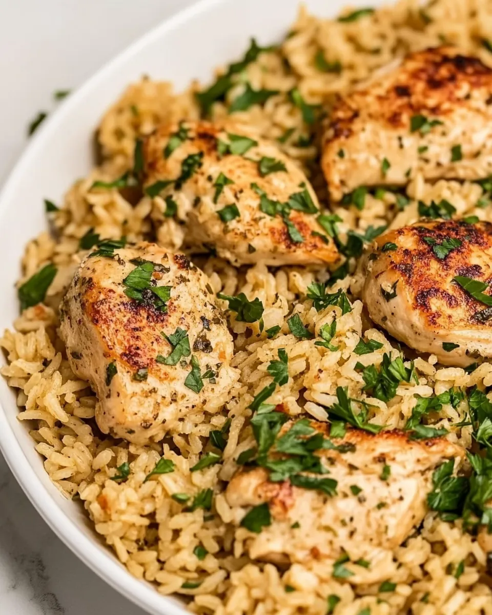 One Pan Chicken and Rice