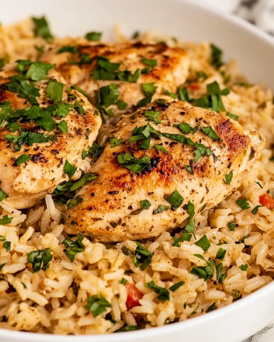 One Pan Chicken and Rice