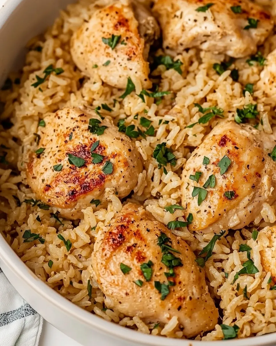One Pan Chicken and Rice