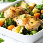 One Pan Garlic Chicken and Veggies