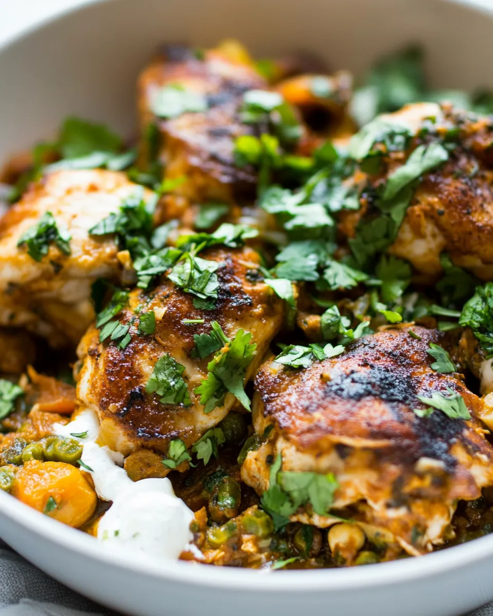 One Pan Harissa Chicken