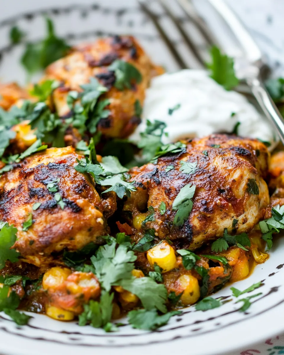One Pan Harissa Chicken