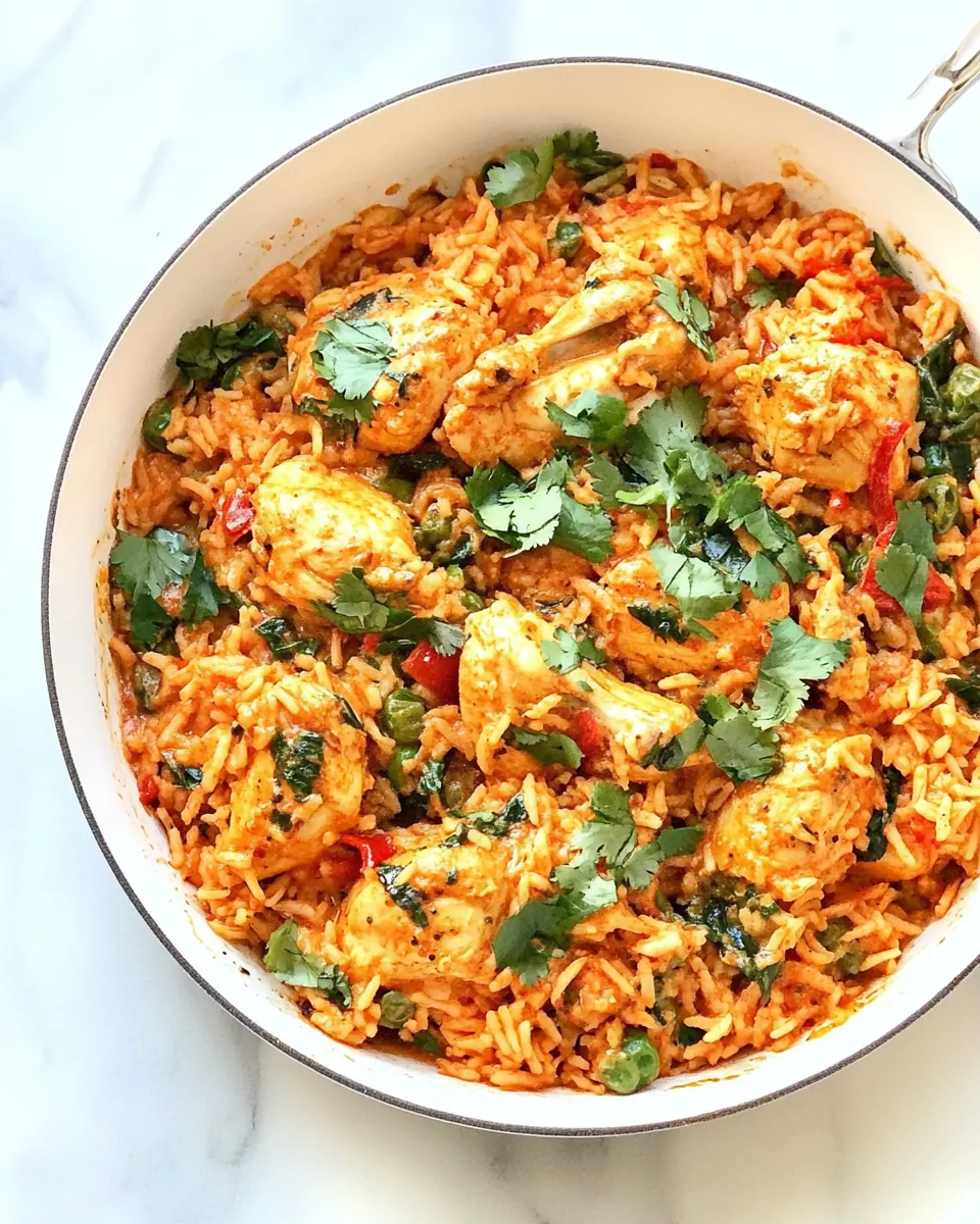 One Pan Indian Chicken and Rice
