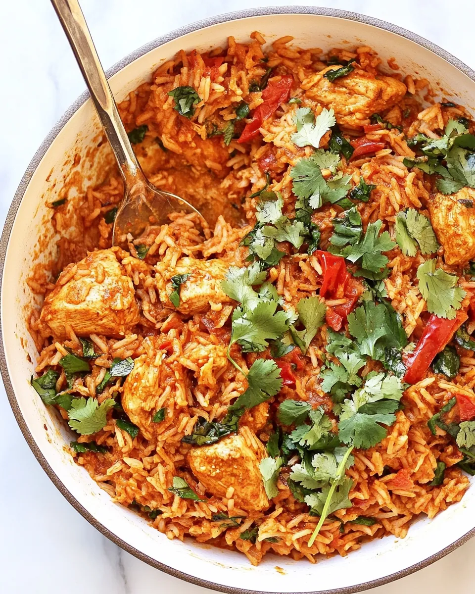 One Pan Indian Chicken and Rice