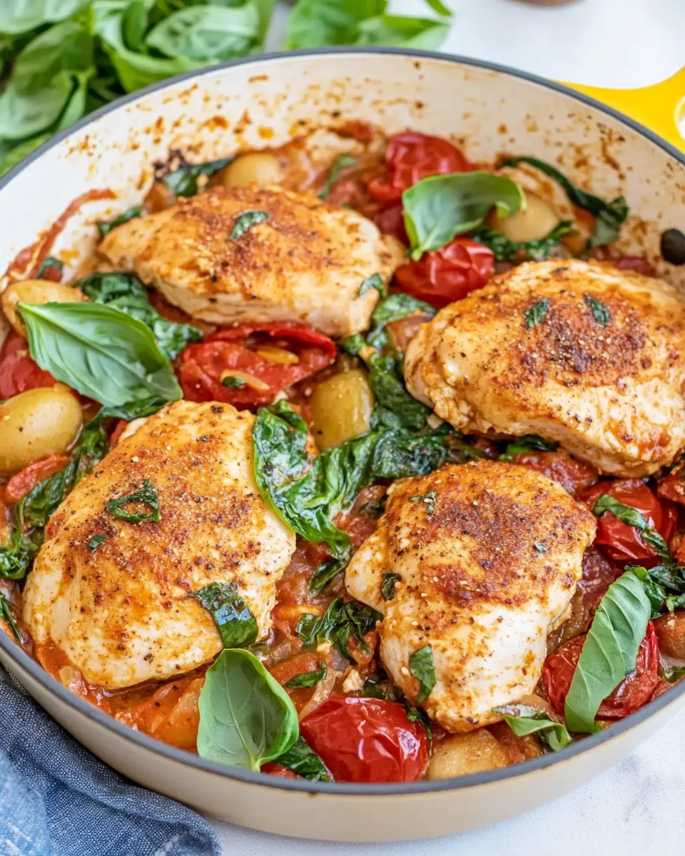 One Pan Italian Chicken Skillet
