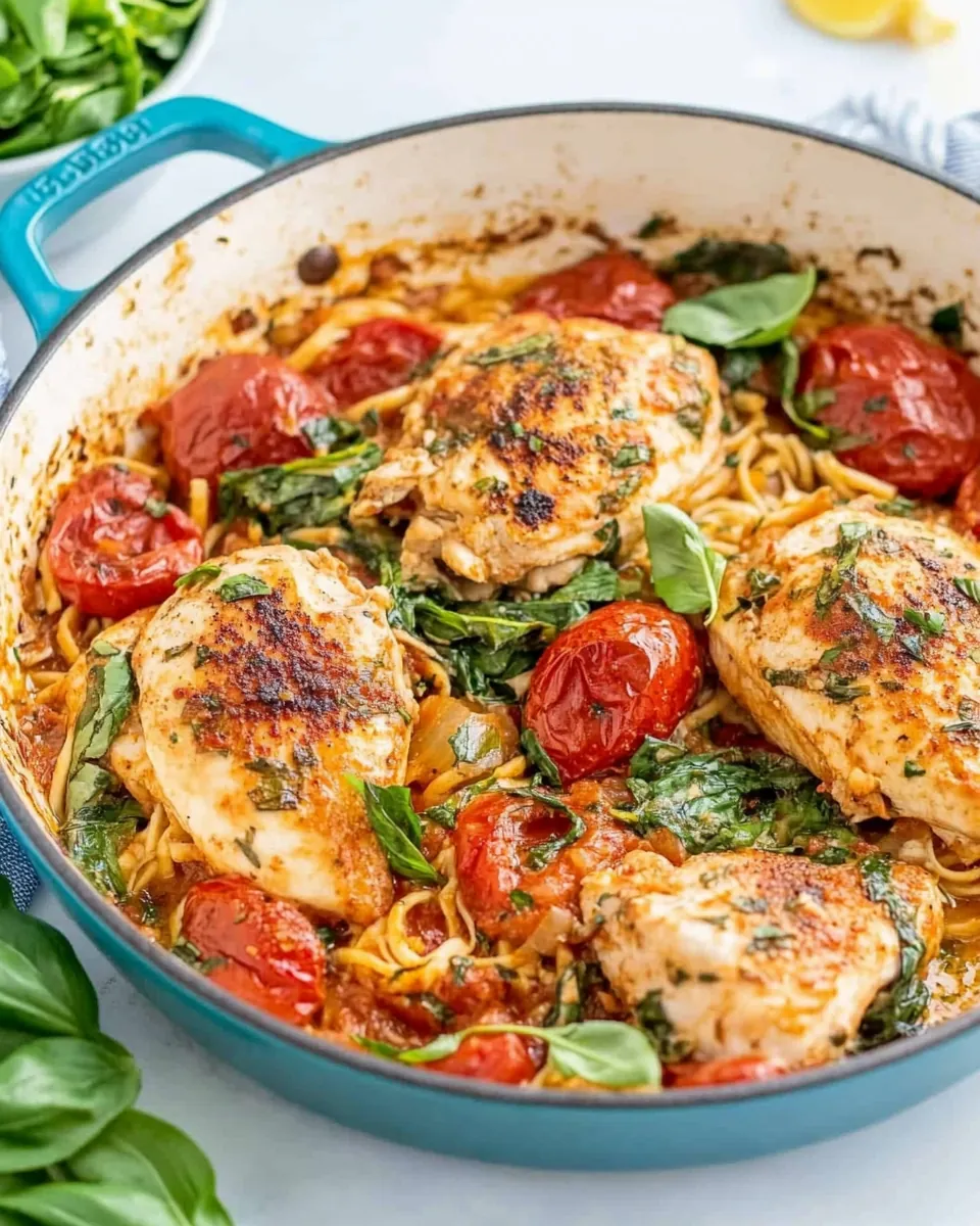 One Pan Italian Chicken Skillet
