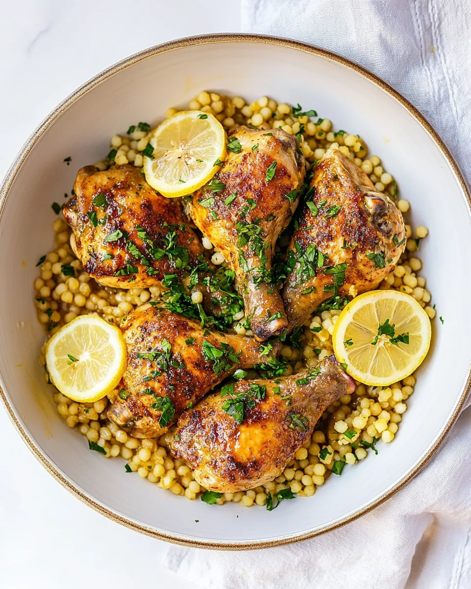 One Pan Lemon Chicken and Couscous