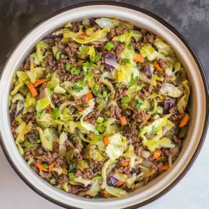 One Pot Ground Beef and Cabbage