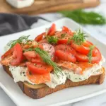 Open Faced Salmon Sandwiches