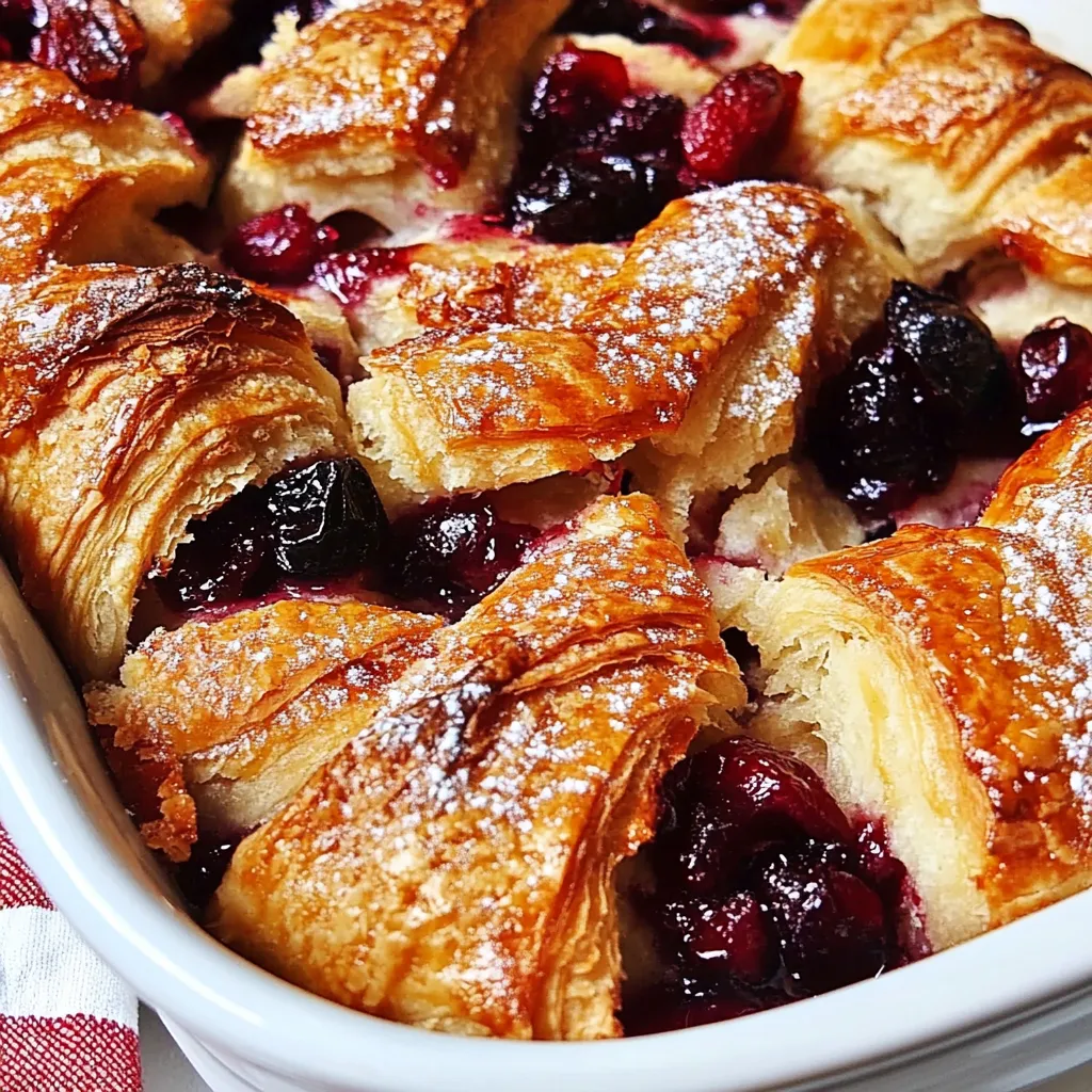 Orange Cranberry Croissant Bake