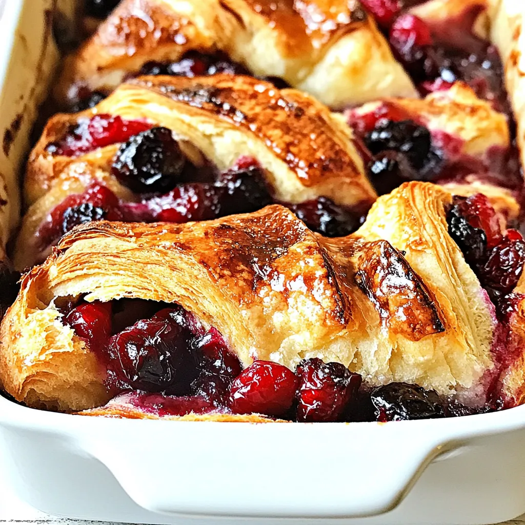 Orange Cranberry Croissant Bake
