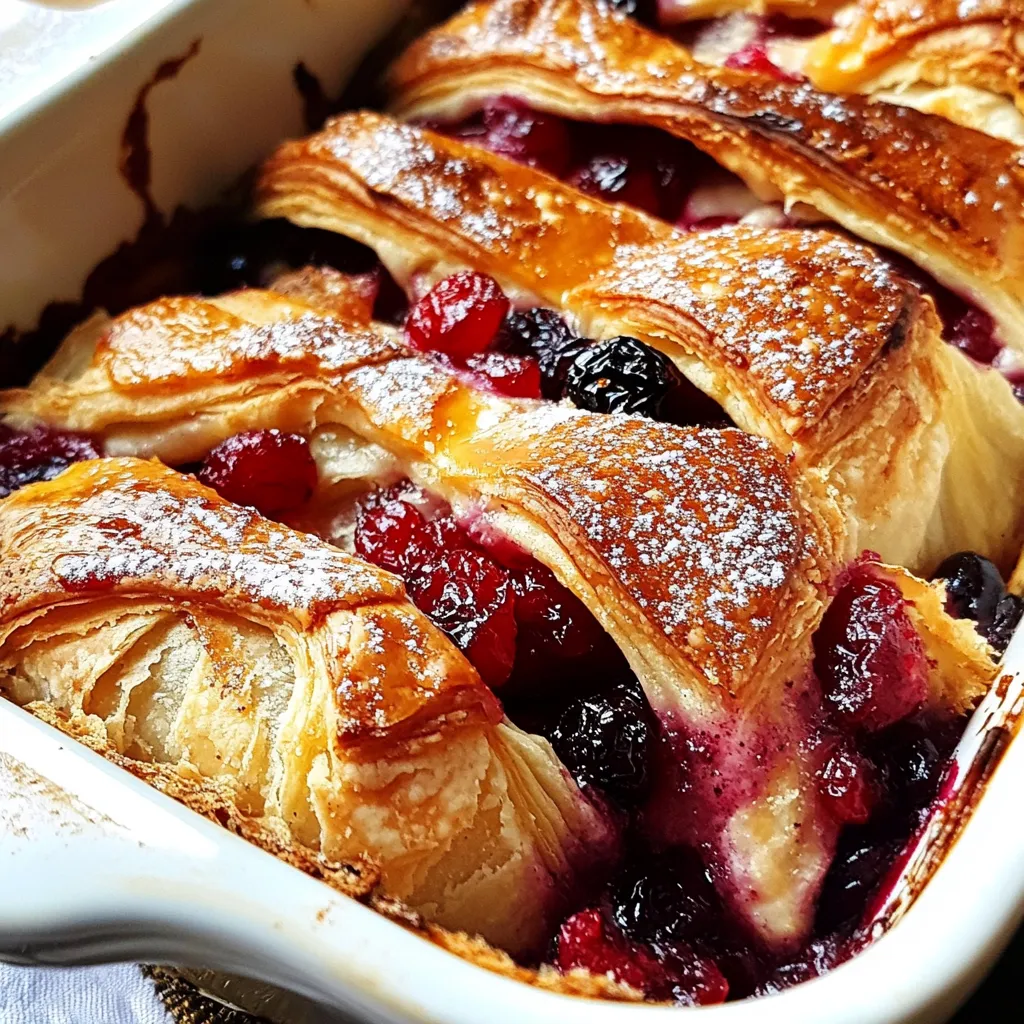 Orange Cranberry Croissant Bake