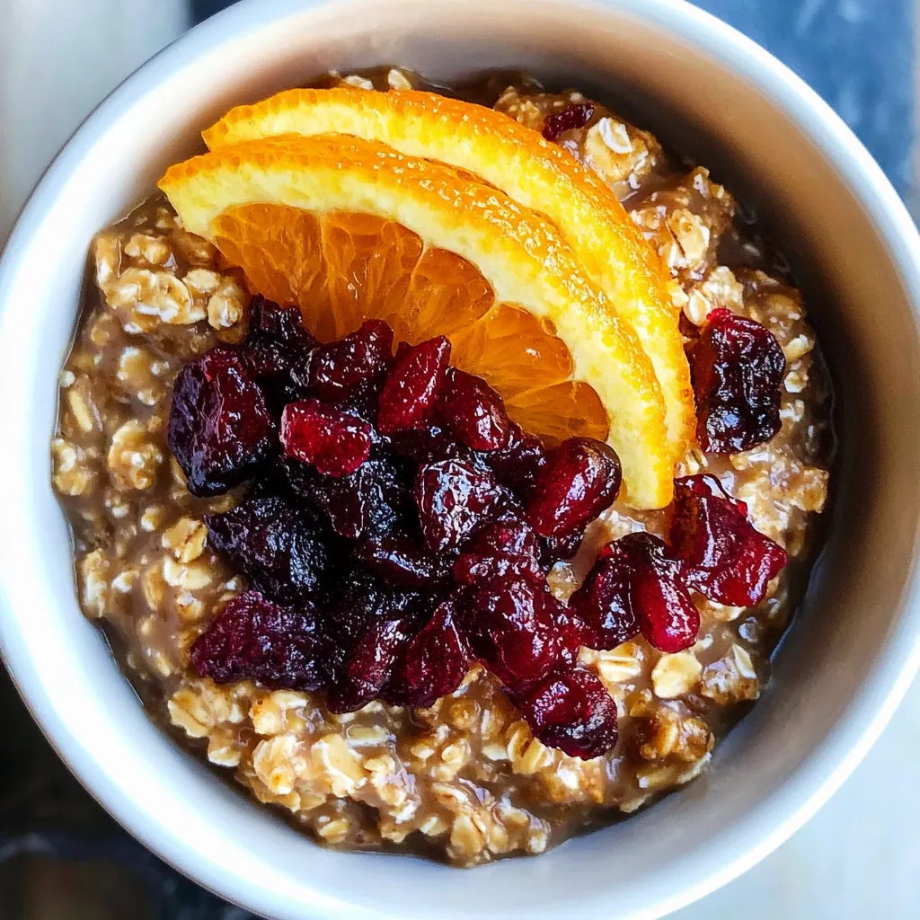 Orange Cranberry Steel Cut Oats