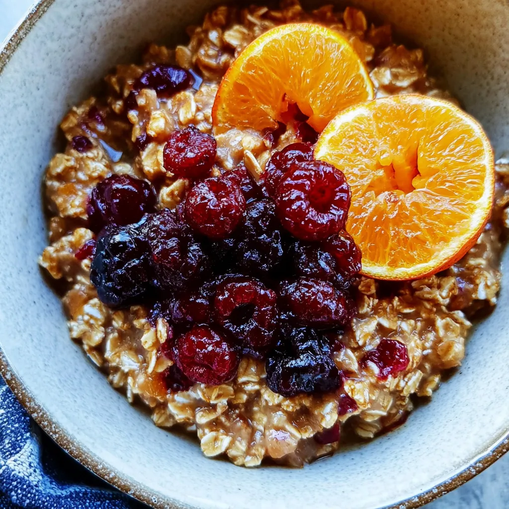 Orange Cranberry Steel Cut Oats
