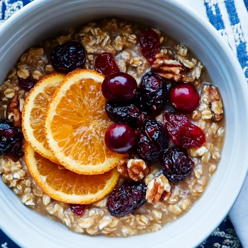 Orange Cranberry Steel Cut Oats