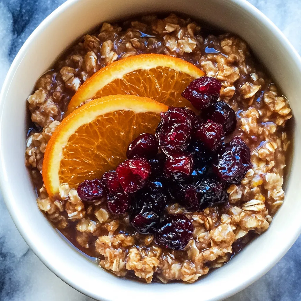 Orange Cranberry Steel Cut Oats