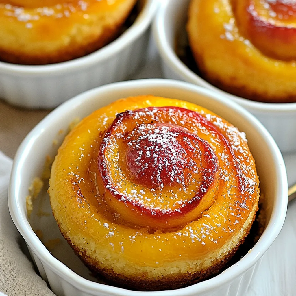 Oven Roasted Peach Cakes