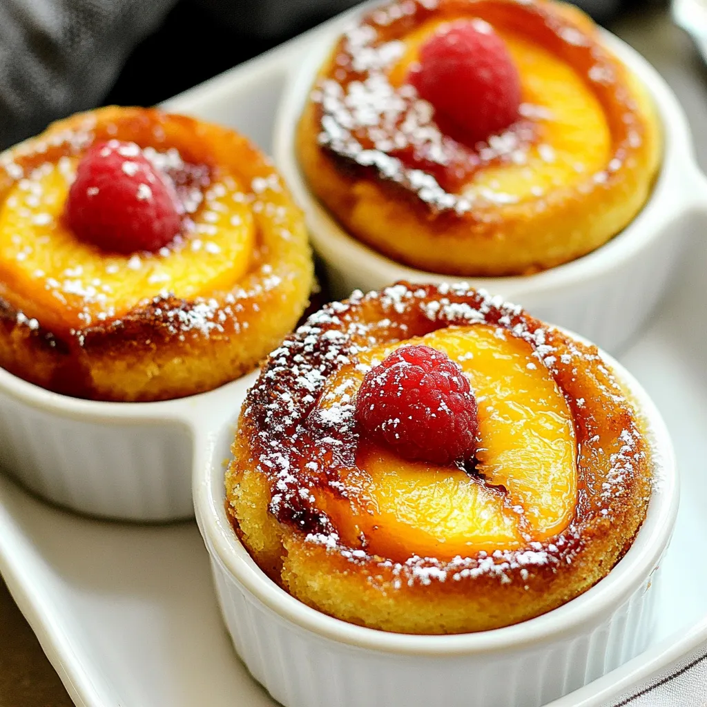 Oven Roasted Peach Cakes