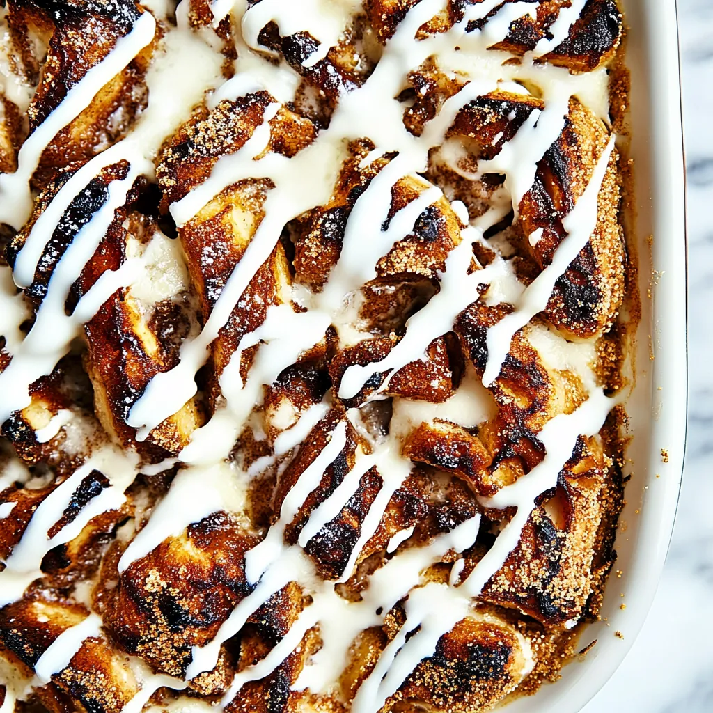 Overnight Cinnamon Roll French Toast Casserole