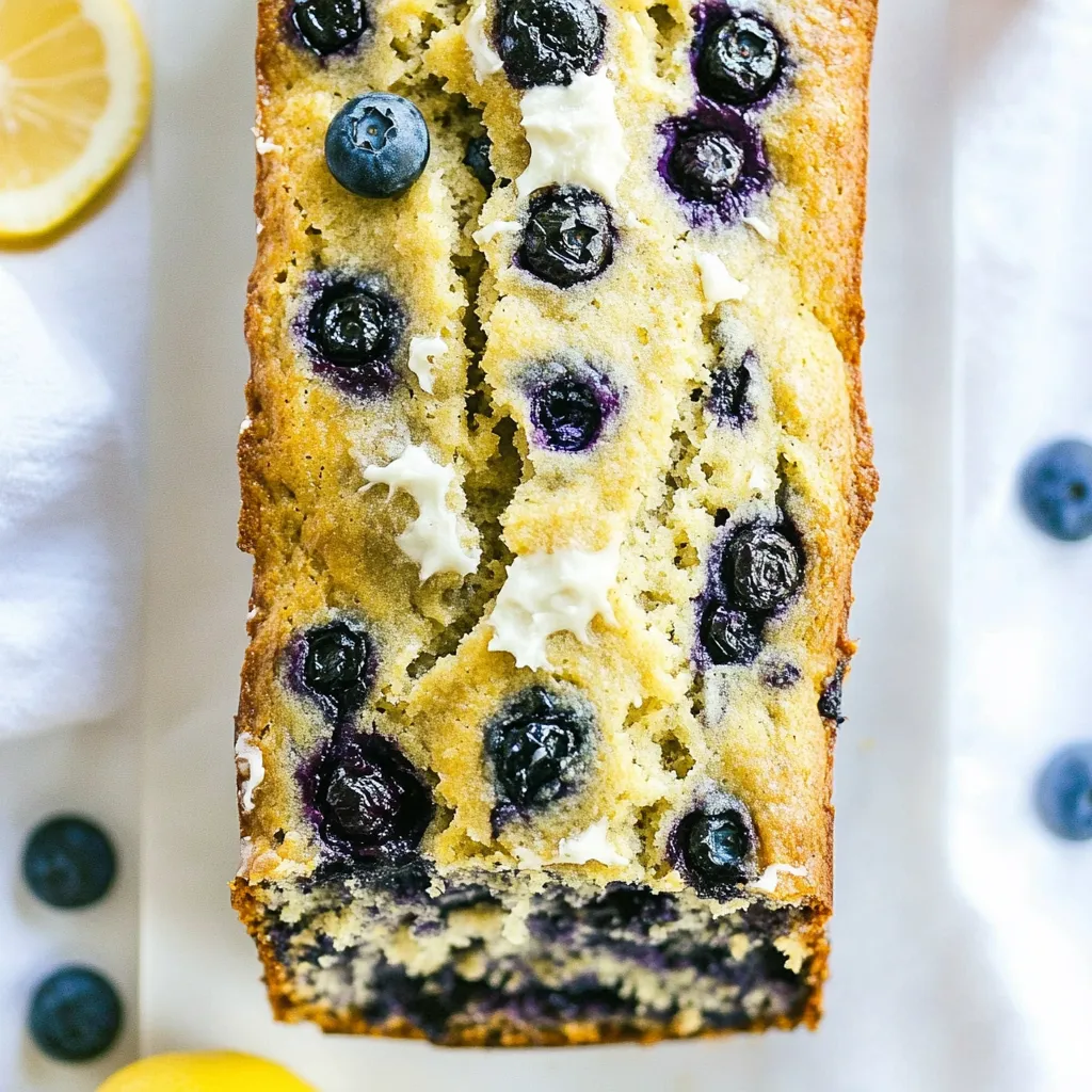 Paleo Lemon Blueberry Bread