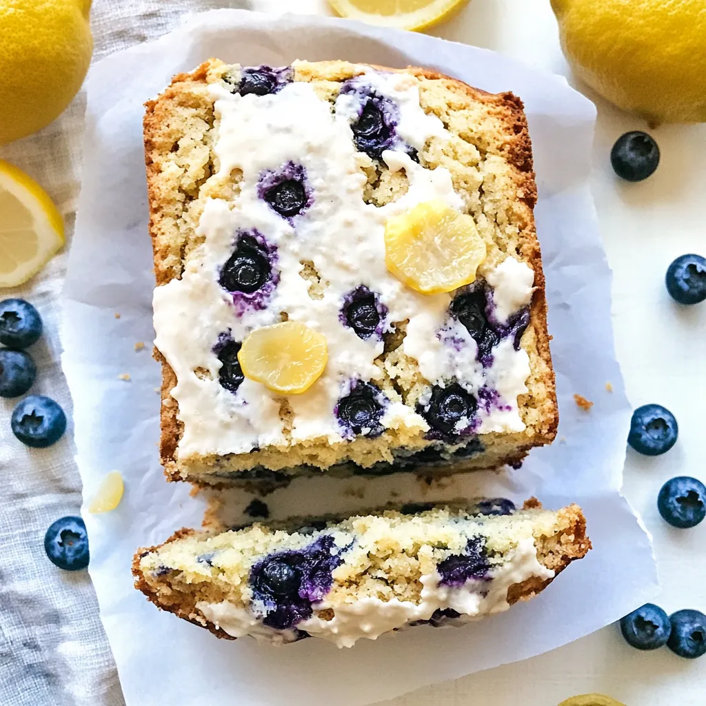 Paleo Lemon Blueberry Bread