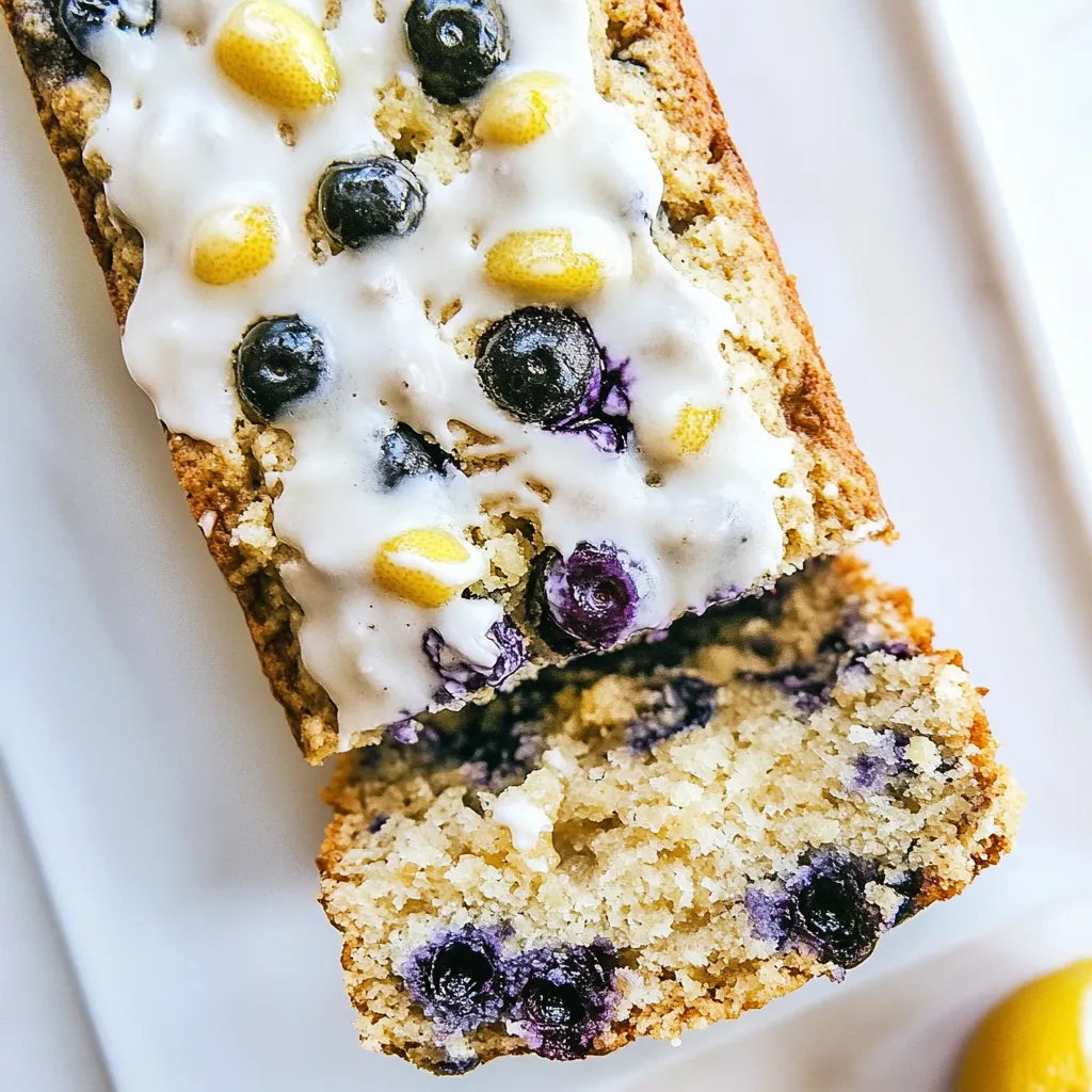 Paleo Lemon Blueberry Bread