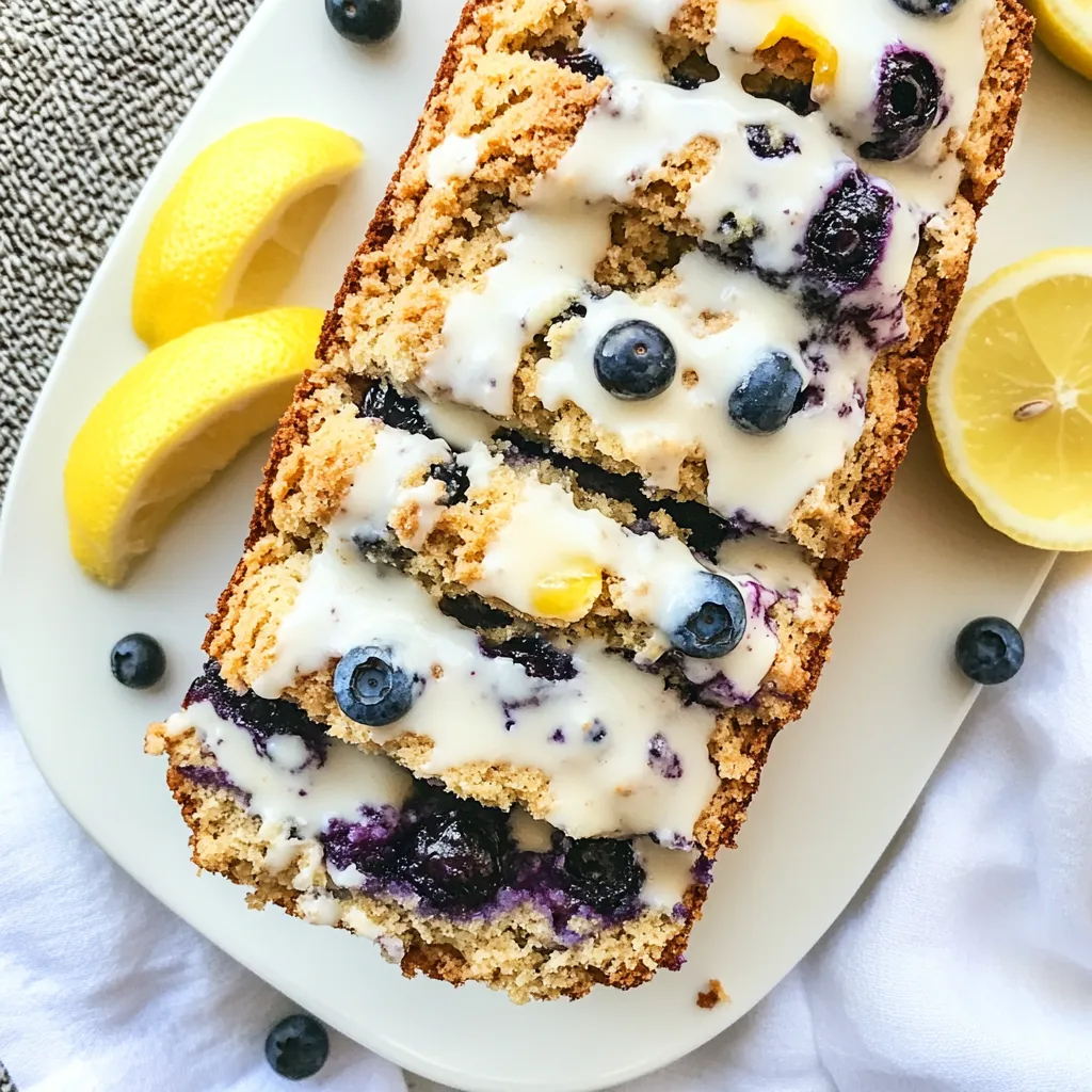Paleo Lemon Blueberry Bread