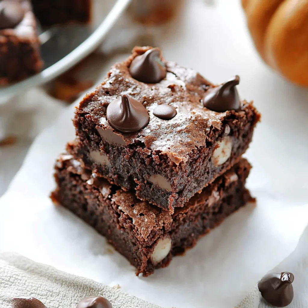 Paleo Pumpkin Brownies