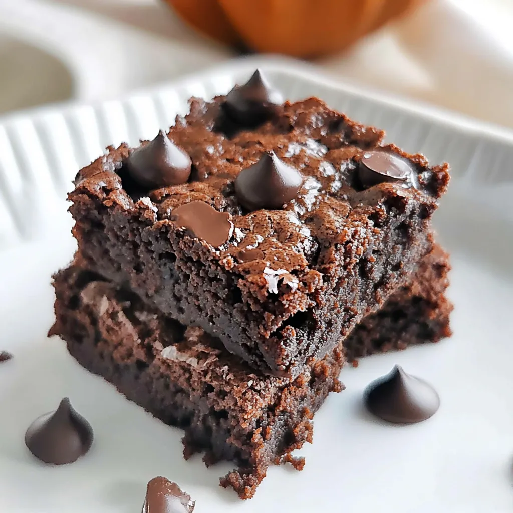 Paleo Pumpkin Brownies