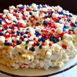 Patriotic Popcorn Cake
