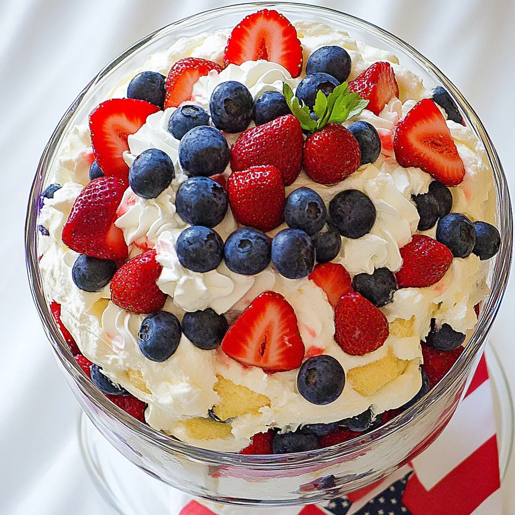 Patriotic Trifle Dessert