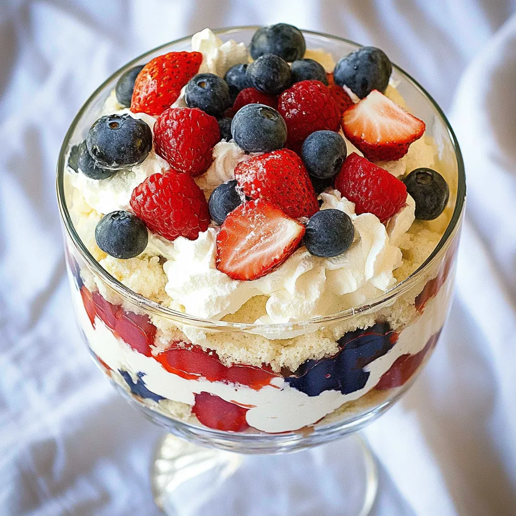 Patriotic Trifle Dessert