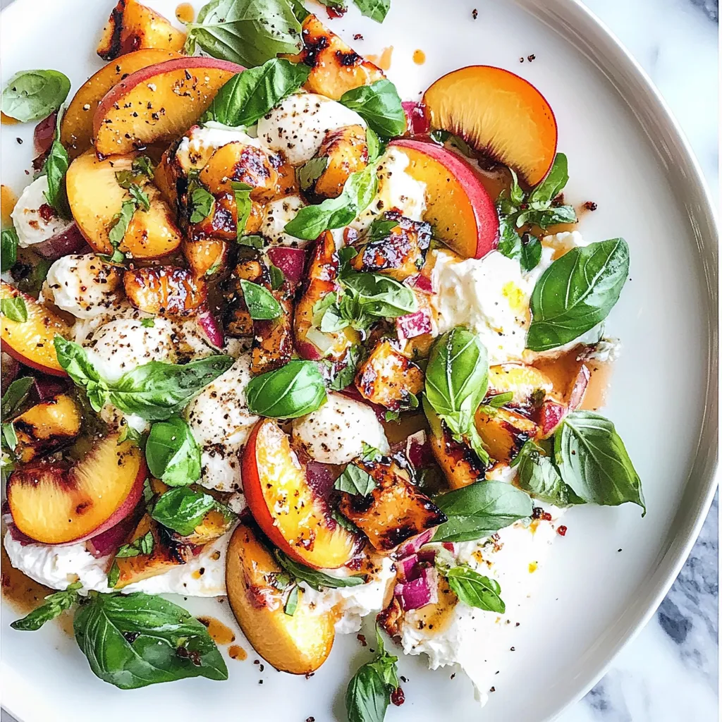 Peach Burrata Salad