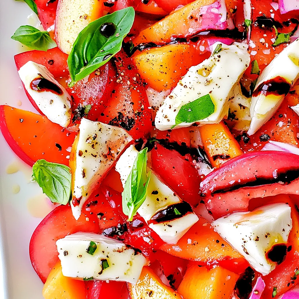 Peach Caprese Salad