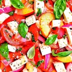 Peach Caprese Salad