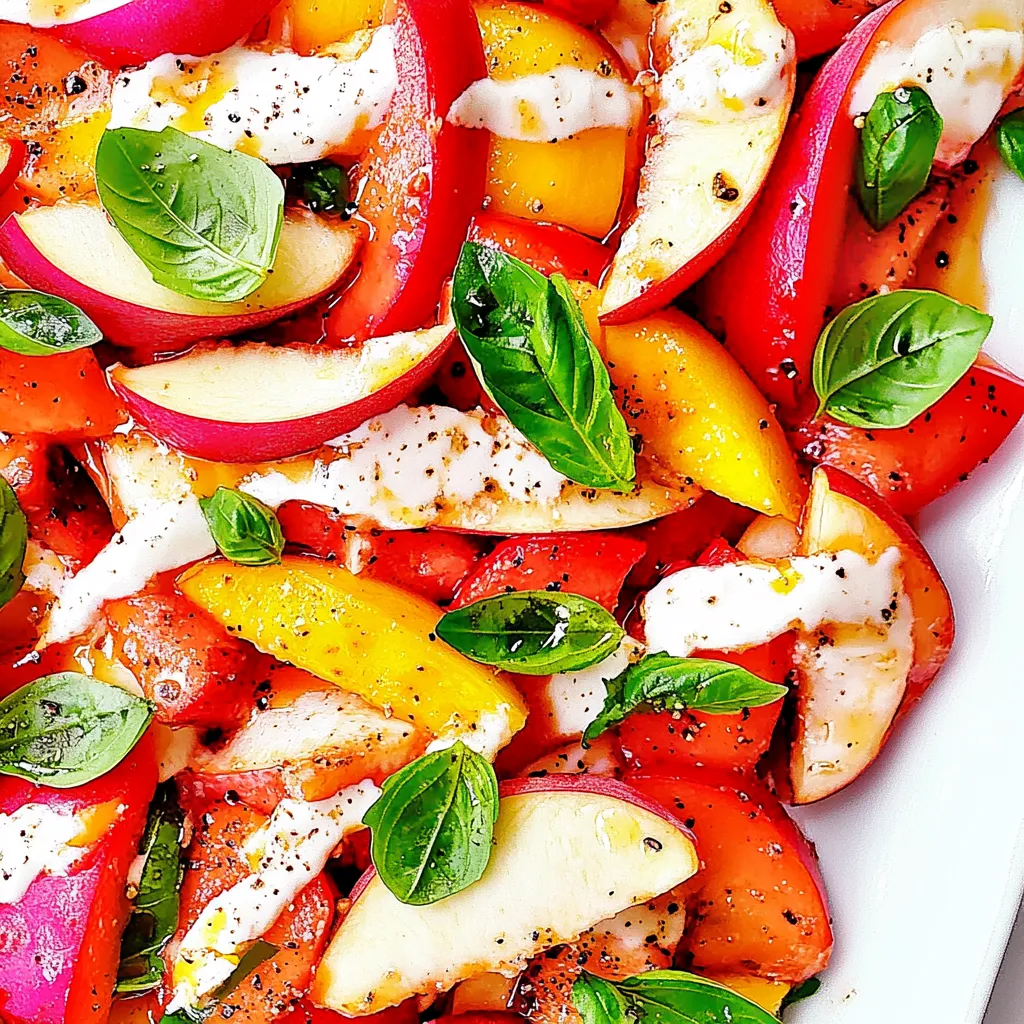 Peach Caprese Salad