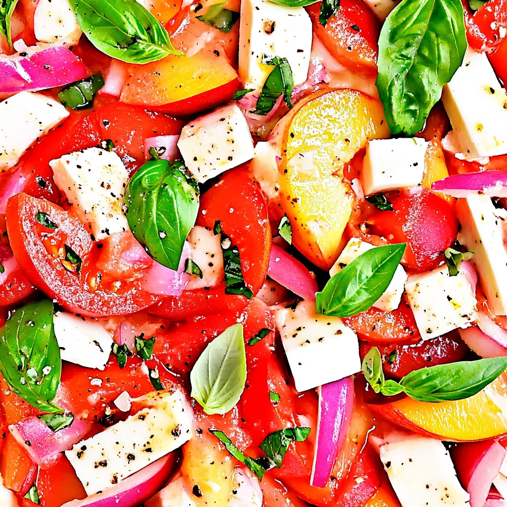 Peach Caprese Salad