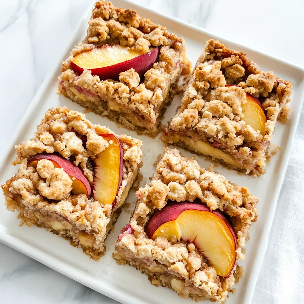 Peach Crumb Bars