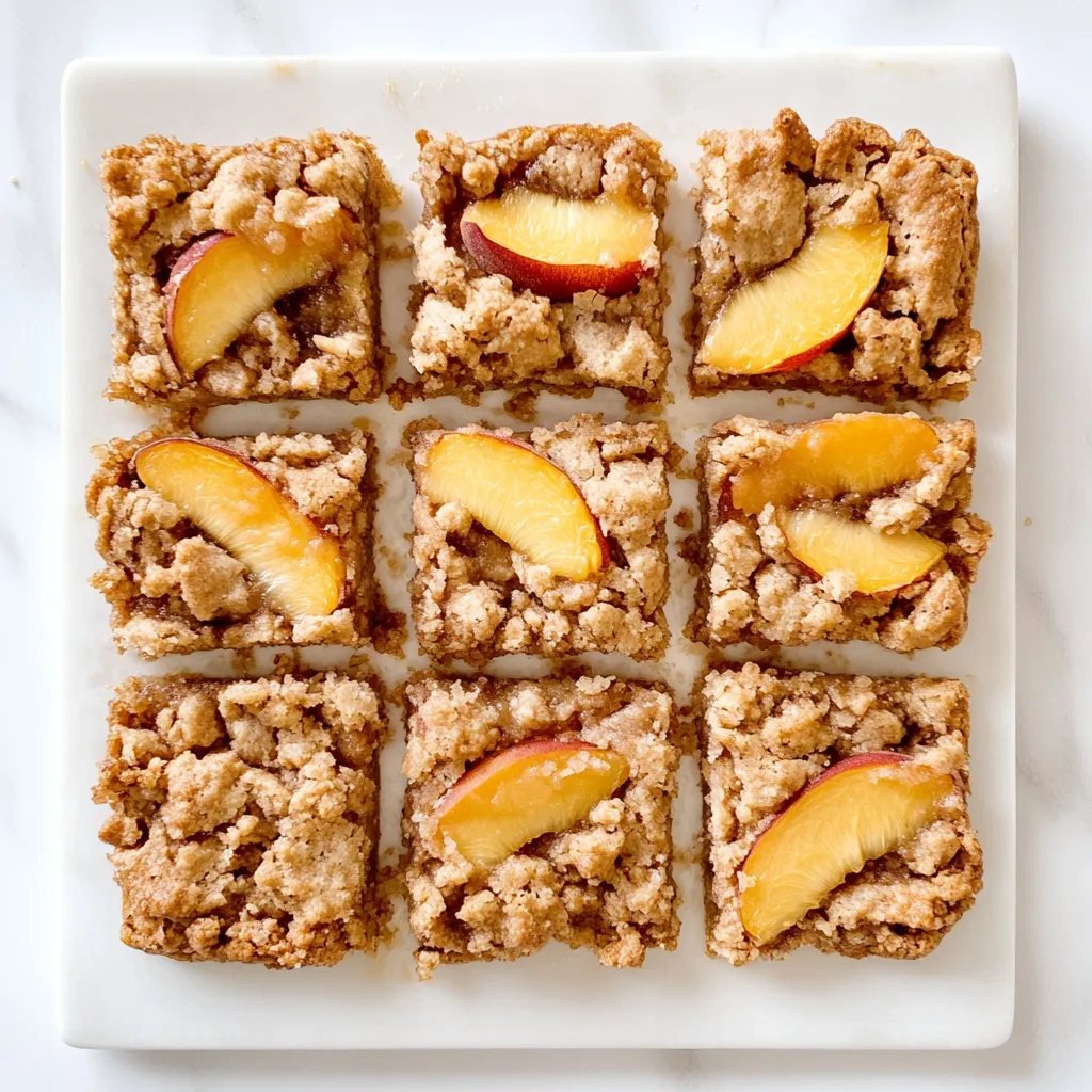 Peach Crumb Bars